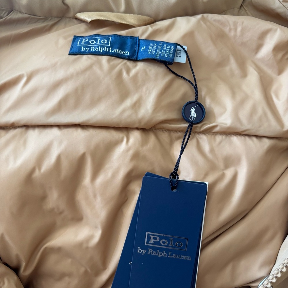 Polo Ralph Lauren - Women’s - Mid-Weight Down Puffer Jacket - Camel - Medium - Picture 6 of 16